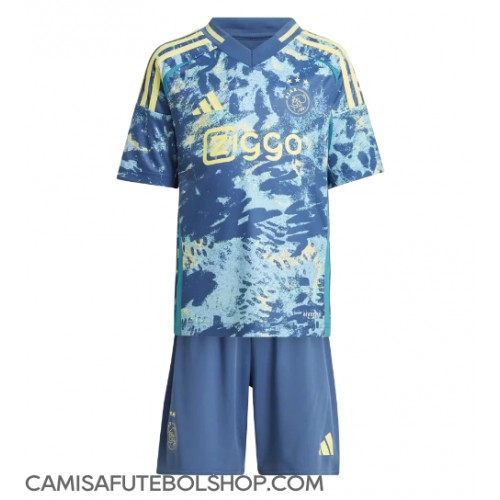 Camisa de time de futebol Ajax Replicas 2º Equipamento Infantil 2024-25 Manga Curta (+ Calças curtas)